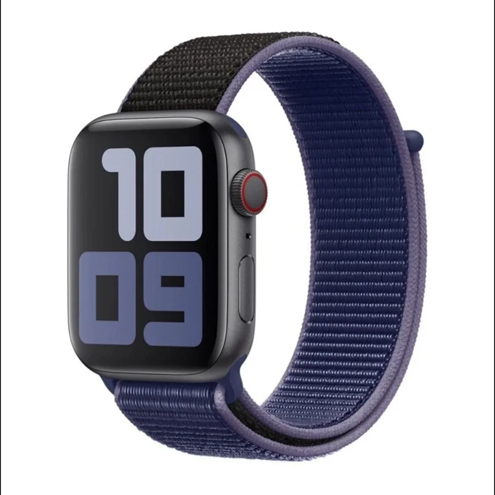 NWT Genuine Apple OEM Midnight Blue Sport Loop Watch Band 44MM
